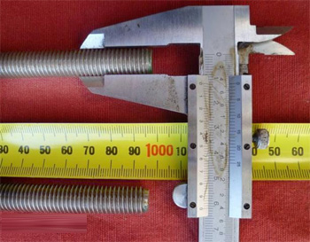 Testing done m24 din 975 threaded rod